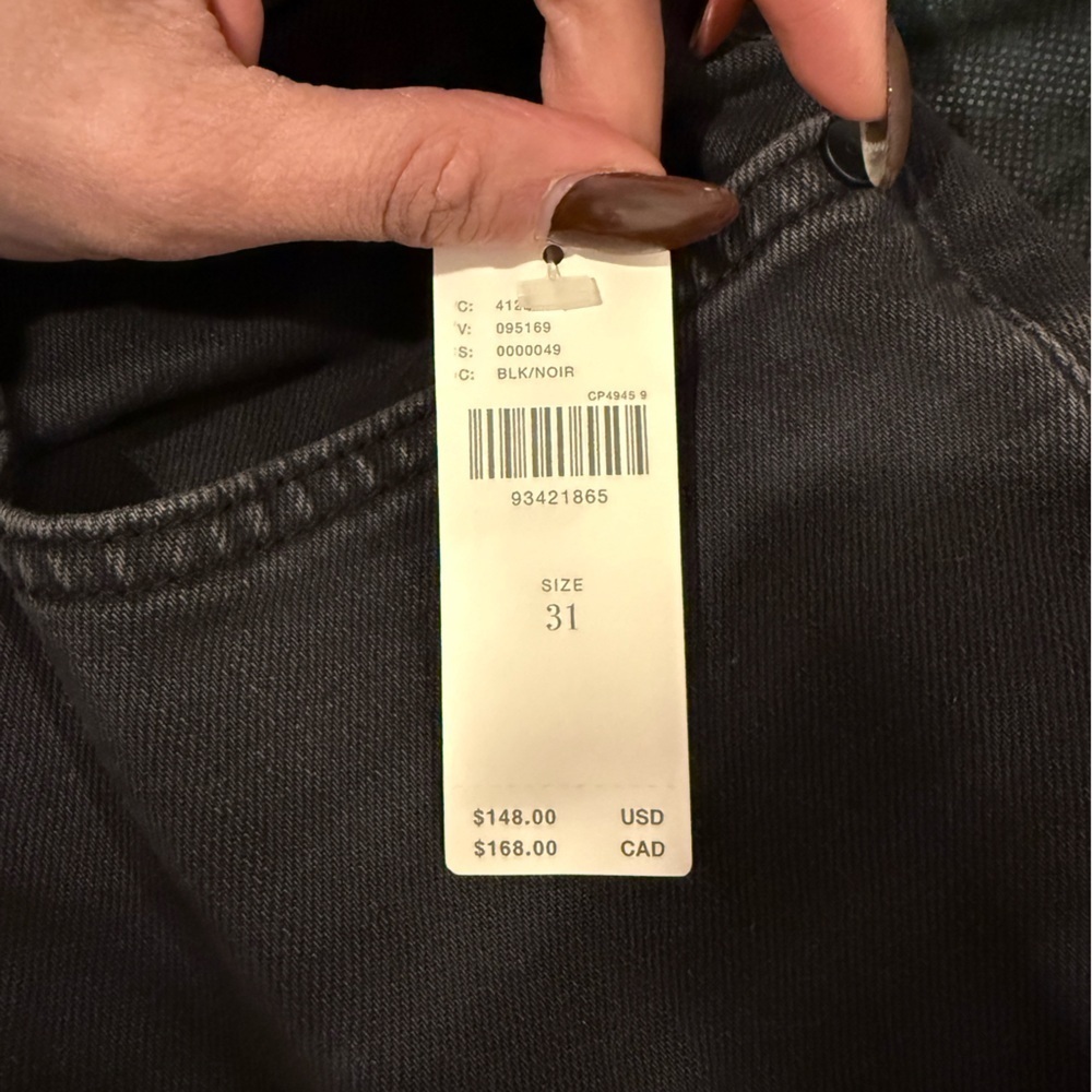 🔥NWT PILCRO by Anthropologie Black Denim Jeans Sz 31🔥 - Picture 5 of 10